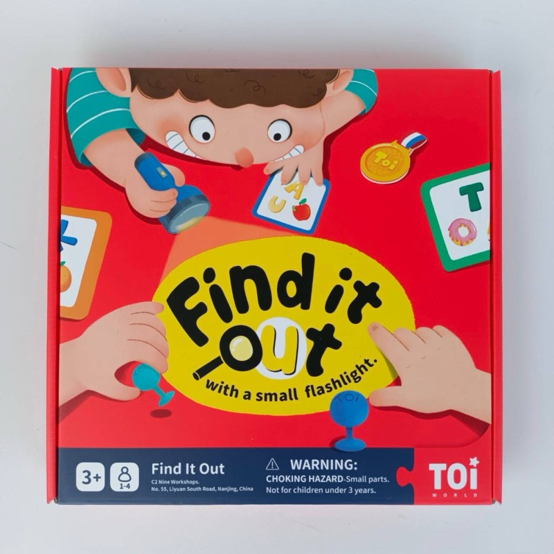 Find it out with a small flash light board game
