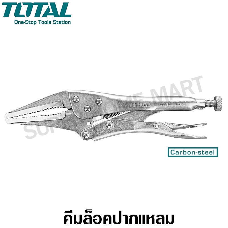 Total คีมล็อคปากแหลม ขนาด 9 นิ้ว รุ่น THT19902 ( Long Nose Locking Plier )
