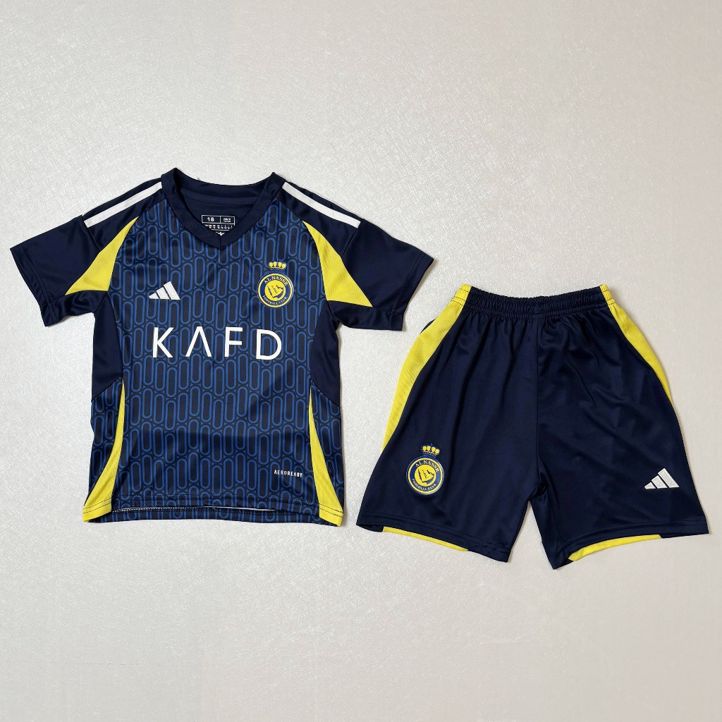 ชุดกีฬาเด็ก ทีมAl-Nasr 2024/2025ได้ทั้งชุด (เสื้อ+กางเกง) งานคุณภาพเกรด AAA