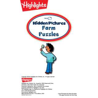 หนังสือแบบฝึกหัด Hidden Pictures - Farm Puzzles