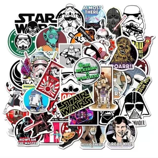 50แผ่น star wars การ์ตูน แฟชั่น สติ๊กเกอร์ ใช้ตกแต่งกระเป๋าเดินทาง เคสไอแพด เคสโทรศัพท์ แล็ปท็อป แก้วน้ำ ตู้เย็น