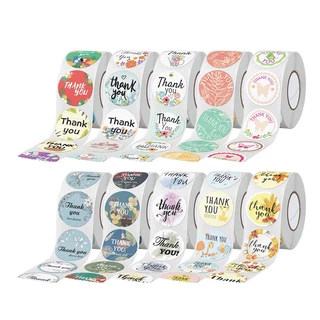 ll ลายเยอะ สต้อคแน่น ร้านคนไทย ll Sticker Thank You สติ๊กเกอร์ขอบคุณ ติดขนม ติดกล่อง ถุงขนม เพิ่มมูลค่าสินค้า ลายเยอะมาก