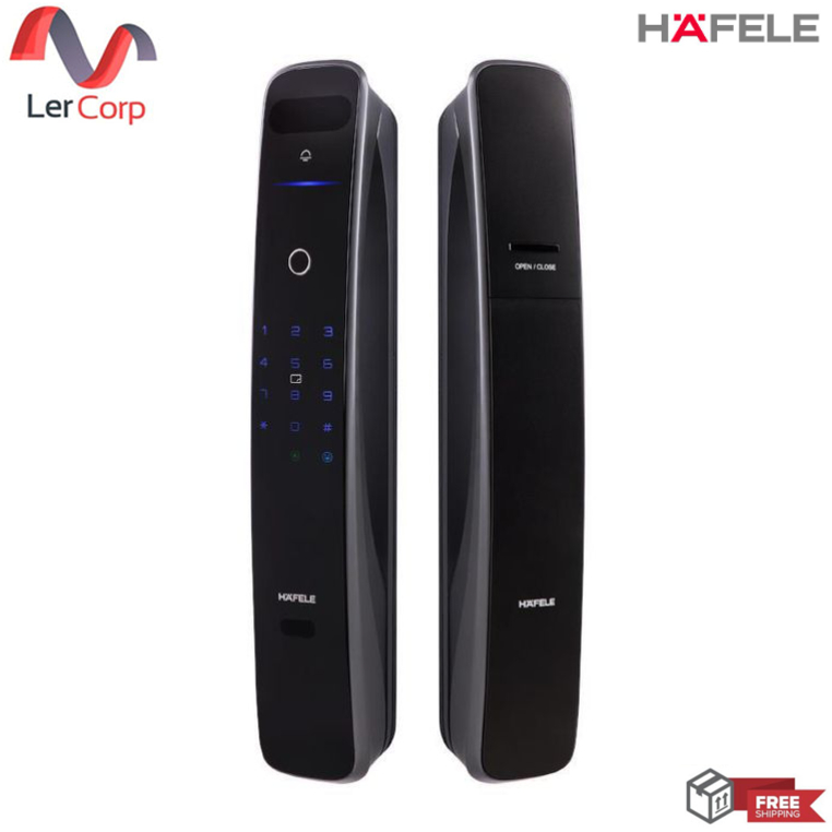 (Hafele) ชุดล็อคประตูระบบดิจิตอล รุ่น PP9100 ปลดล็อกด้วยใบหน้า (499.21.219)(912.20.695)