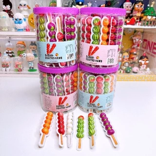 เยลลี่ถังหูลู่มีไส้ผลไม้รวม เสียบไม้ 1 กระปุก 30 ชิ้น