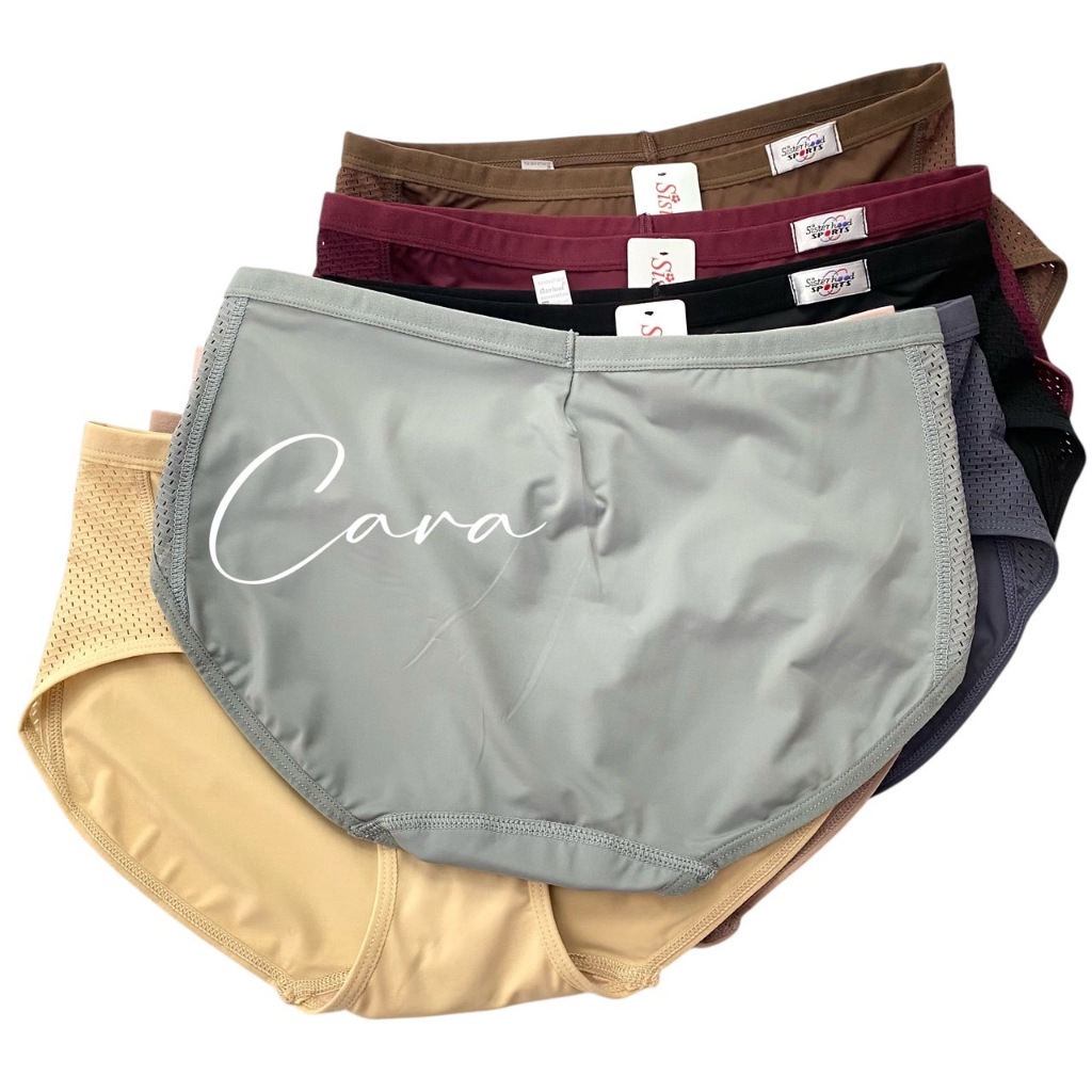 sister hood 1342 กางเกงในผู้หญิง ทรงสปอร์ต SPORT ผ้าลื่น เอวกลาง เก็บกระชับ ยกก้น - รูปที่ 5