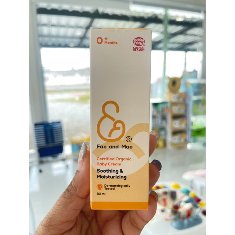👶🏻Fae and Mae Certified Organic Baby Cream Sooting Moisturizing เฟ แอนด์ เม เบบี้ครีม ปริมาณ 20 ml