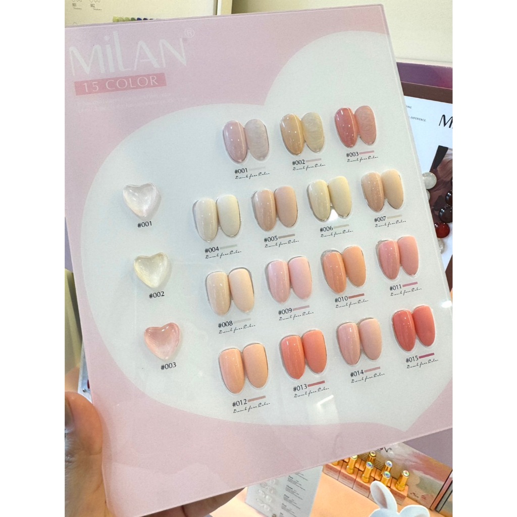 สีพื้น โทนชมพูนู้ด 15 สี ღ แบรนด์ Milan ღ รุ่น Peach fuzz