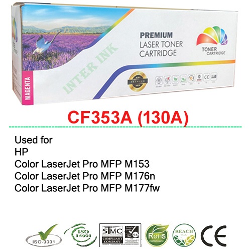 ตลับหมึก Color LaserJet Pro M153 / M176n / M177fw (CF353A) 130A สีแดง Color Box
