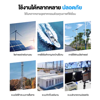 แบตเตอรี่โซล่าเซลล์ 12V 55AH/65AH/100AH/120AH เทคโนโลยีเยอรมัน แบตเตอรี่แห้ง Deep Cycle แหล่งจ่ายไฟระบบโซลาเซลล์
