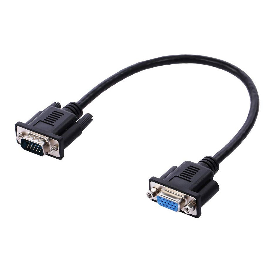สายต่อ vga ผู้-เมีย VGA Cable HD 3+6 Pure Copper VGA Male to Female Cable for Desktop/Laptop/jector 30cm