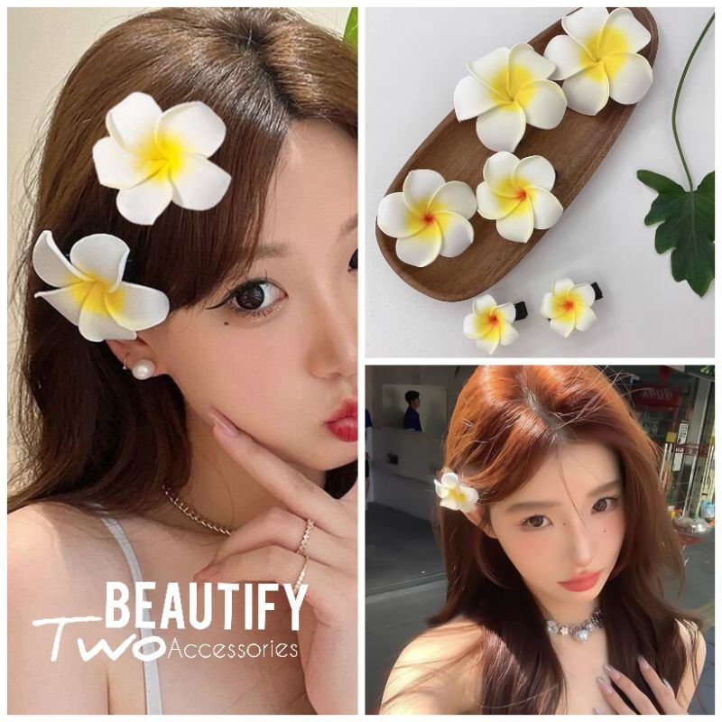 กิ๊บติดผมดอกลีลาวดี มีให้เลือก 3 ขนาด เสน่ห์แห่งสาวเอเชียที่ไม่มีใครเหมือน