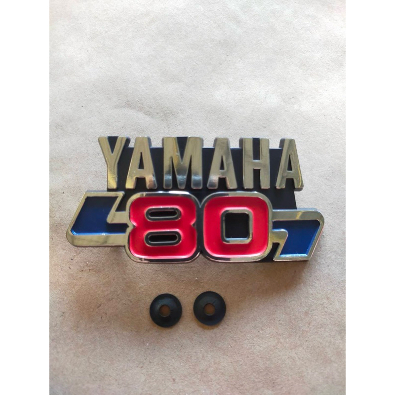 โลโก้ ติดบังลม Yamaha Y80 งานเก่าสวยๆ มีกิ๊ฟล็อค