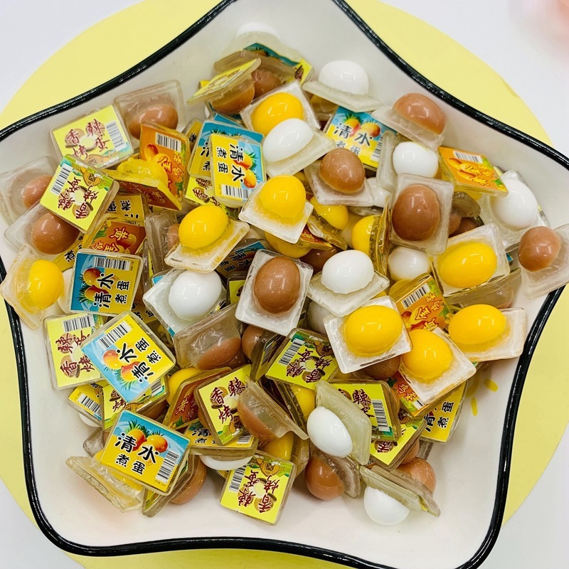 ่j056 ไข่ต้มในแพ็คเกจ แพคละ 10 ชิ้น