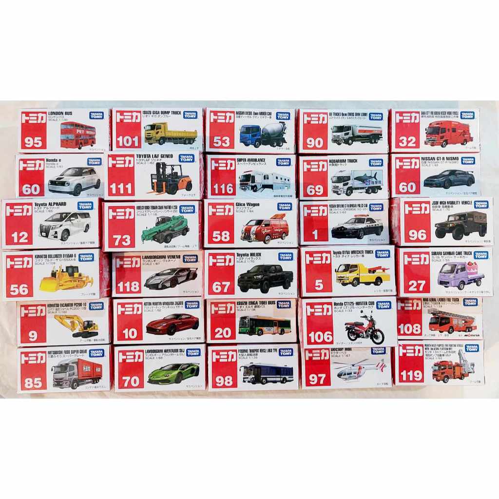 A1-3 ราคาพิเศษ Tomica รถโทมิก้าขนาดเล็กหลายแบบ ความยาวรถประมาณ 6.5-7 ซม cm