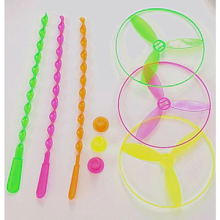 📌พร้อมส่งด่วนจากกรุงเทพ📌 กังหันบิน เครื่องบินกังหัน กังหันรูดขึ้นฟ้า ของเล่นโบราณ จานบินมีไฟ