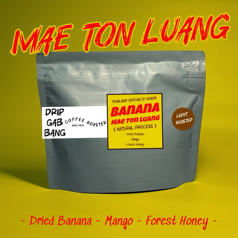 Signature เมล็ดกาแฟ Banana เเม่ตอนหลวง Natural process คั่วอ่อน คั่วกลาง 250G