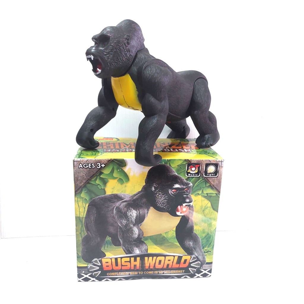 CHIMPANZEE B/O ลิงชิมแปนซี คิงคอง ใส่ถ่าน ของ มีเสียง มีไฟ ตรงปก พร้อมส่ง ส่งเร็ว จากไทย รอไม่นาน .