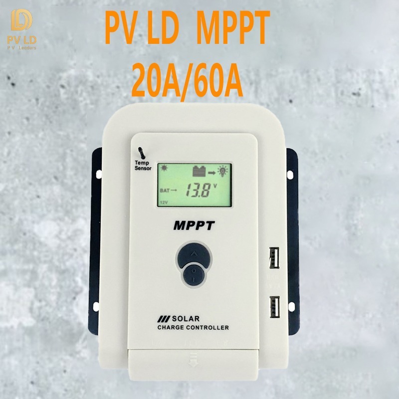 MPPT แท้ 100% โซล่าชาร์จเจอร์คอนโทรลเลอร์ solar charger 20A 12v24v ชาร์จพลังงานแสงอาทิตย์ 60A 12v24v