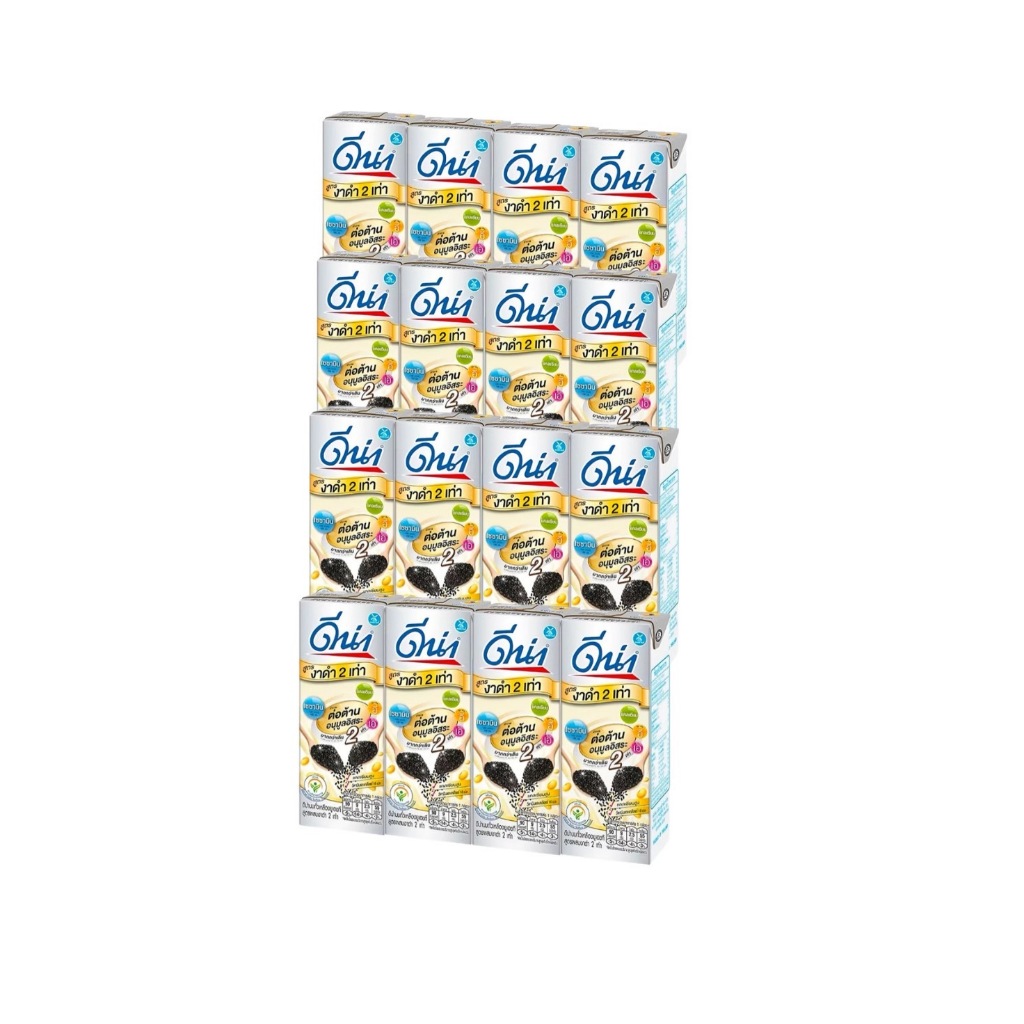 ดีน่านมถั่วเหลืองผสมงาดำ 180 มล (4 แพ็ค)