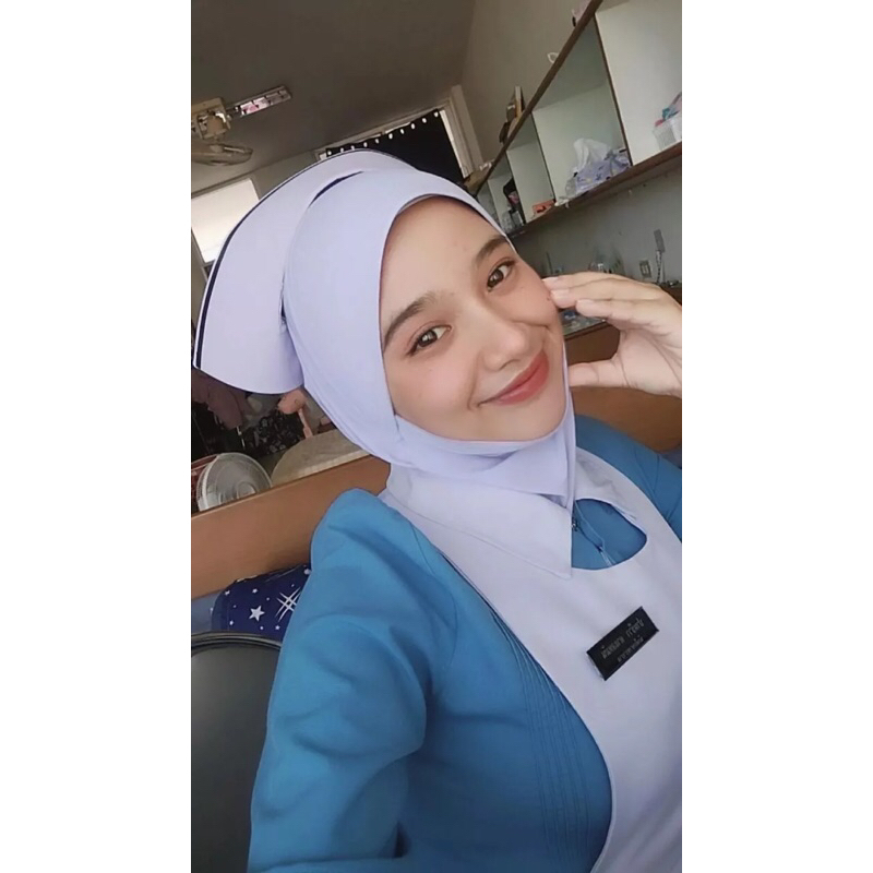 ผ้าคลุมเจาะหูนักศึกษาพยาบาลสะดวกสบาย🩺ในการขึ้นวอร์ด🩺🩺