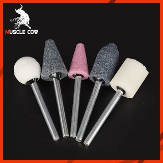 MUSCLE COW ชุดหินเจียรนัย แกน 3 มม. / 6 มม. (5/10 ชิ้น) สำหรับงานเจียร/ขัด/แต่งผิว
