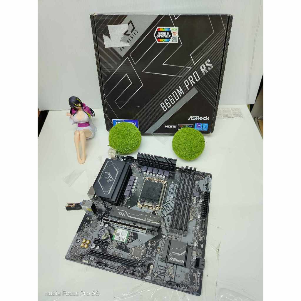MAINBOARD ASROCK B660M PRO RS +wifi (DDR4) (SOCKET LGA 1700)  ครบกล่อง พร้อมใช้งาน