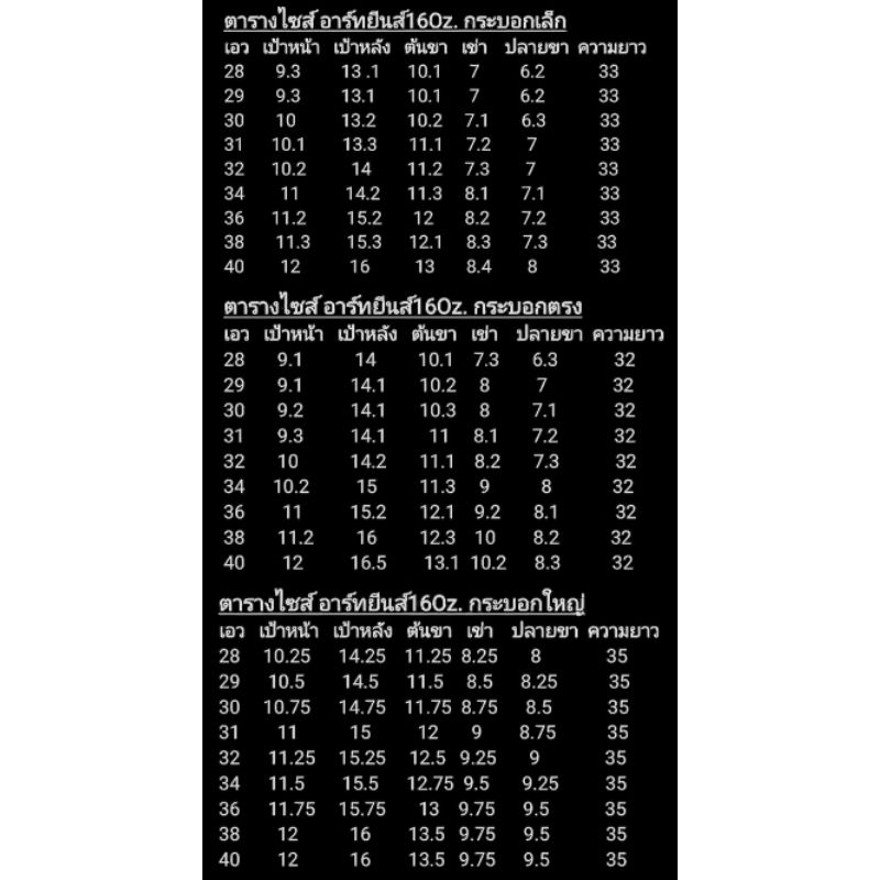 Hardjeans 16oz รุ่นอาชามี3ทรงกะบอกเล็ก ,ตรง,ใหญ่