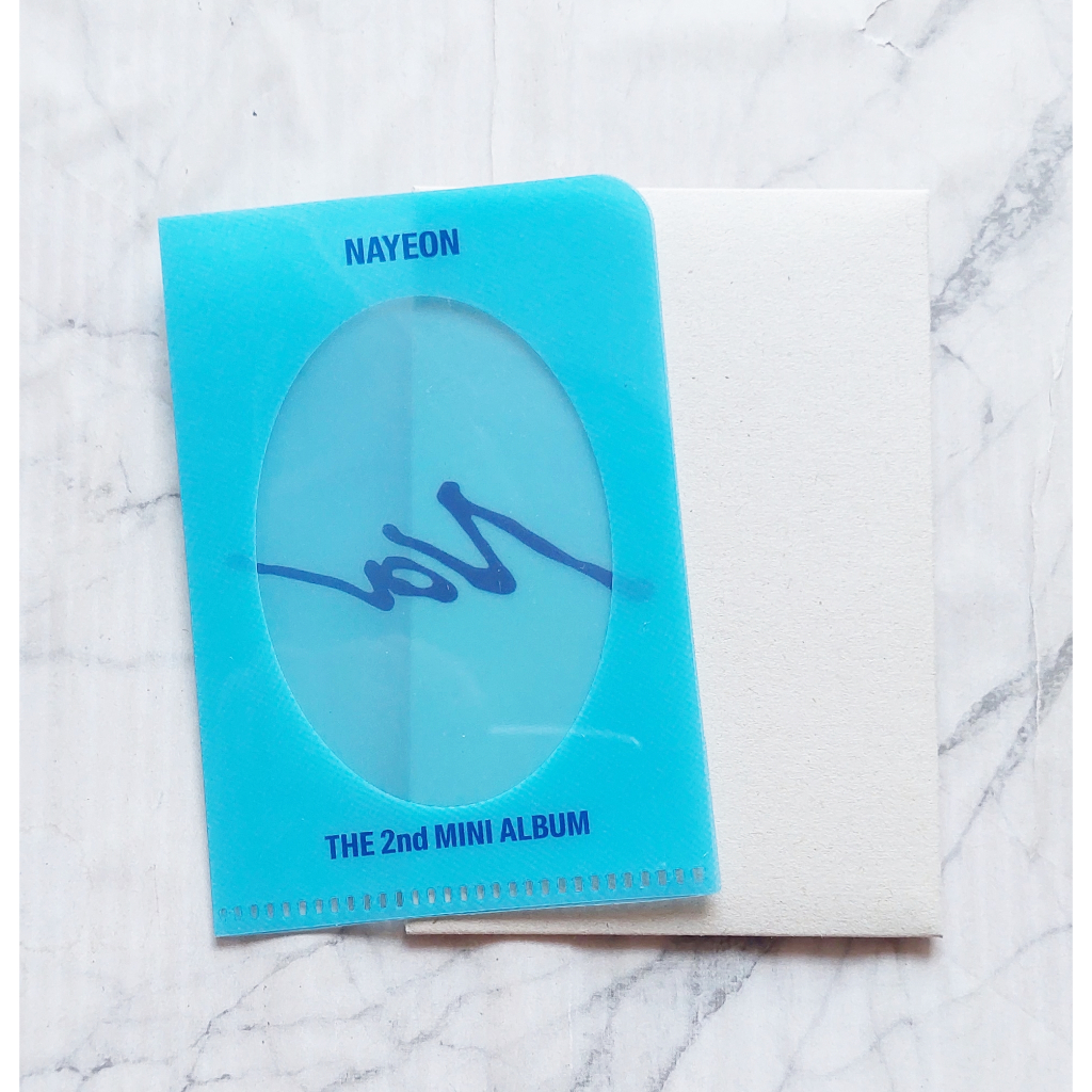 Clear File Card Holder POB จาก JYP Shop ของแท้ อัลบั้ม NAYEON ( TWICE ) - NA Album พร้อมส่ง Kpop การ