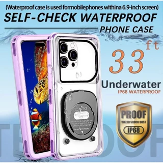2025 IN70PRO IP68เคสโทรศัพท์กันน้ำทดสอบตัวเองสำหรับ Phone 11 12 13 14 15/16 PRO MAX 15PLUS เคสแบบสากล