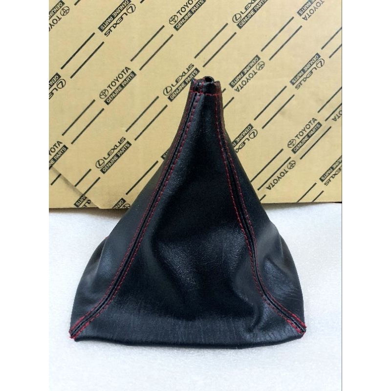 ถุงเกียร์ 4WD สีดำด้ายแดงรถ Toyota Vigo Fortuner เกียร์ Auto ปี 11-15 ใหม่แท้