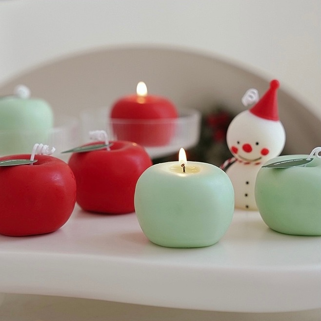OurHome [พร้อมส่ง] เทียนหอมกลิ่นแอปเปิ้ล Apple scented candle อุปกรณ์ประกอบฉากการถ่ายภาพ ของตกแต่งบ้าน ตกแต่งร้านกาแฟ ราคา ถูกที่สุด ดีลบีเคเค แกลเลอรีภาพที่ 6