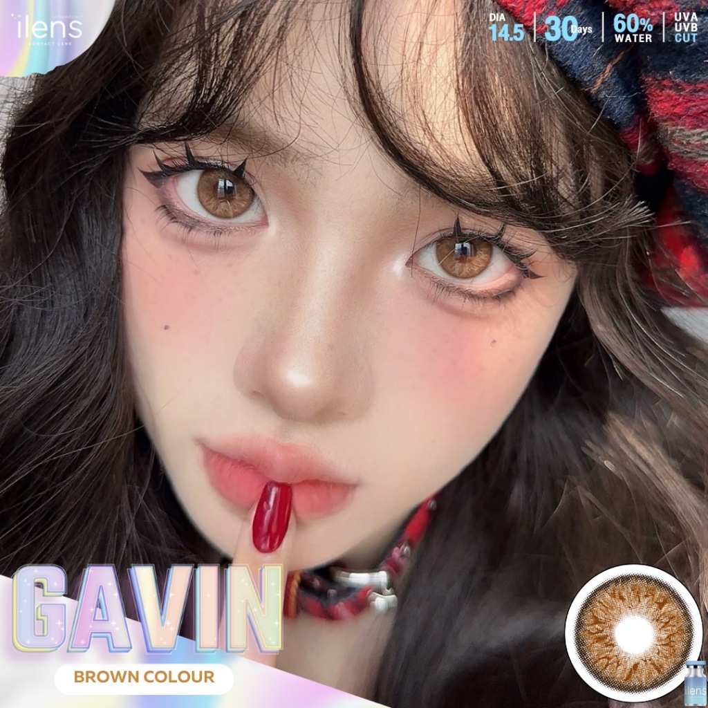 Ilens รุ่น Gavin คอนแทคเลนส์เกาหลี (ค่าอมน้ำ60%) ขนาด14.5