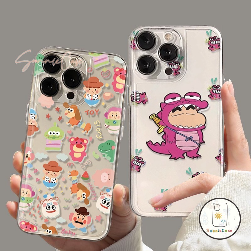 เคส ชินจัง เคส Realme C21Y 5i C3 C12 C15 C30 8i 59i C25 C31 C25Y C25s C35 5S C21 C30s น่ารัก จระเข้ น่ารัก เรียบง่าย เคส