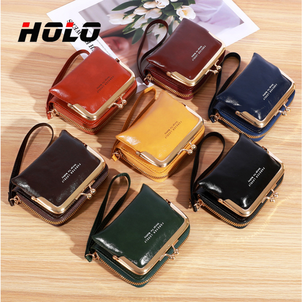 ผู้ถือบัตร ถุงเหรียญ 2 in 1 (ถอดออกได้) - กระเป๋าใส่เหรียญ สไตล์หรูหรา มีซิป ขนาดเล็ก สําหรับผู้หญิง