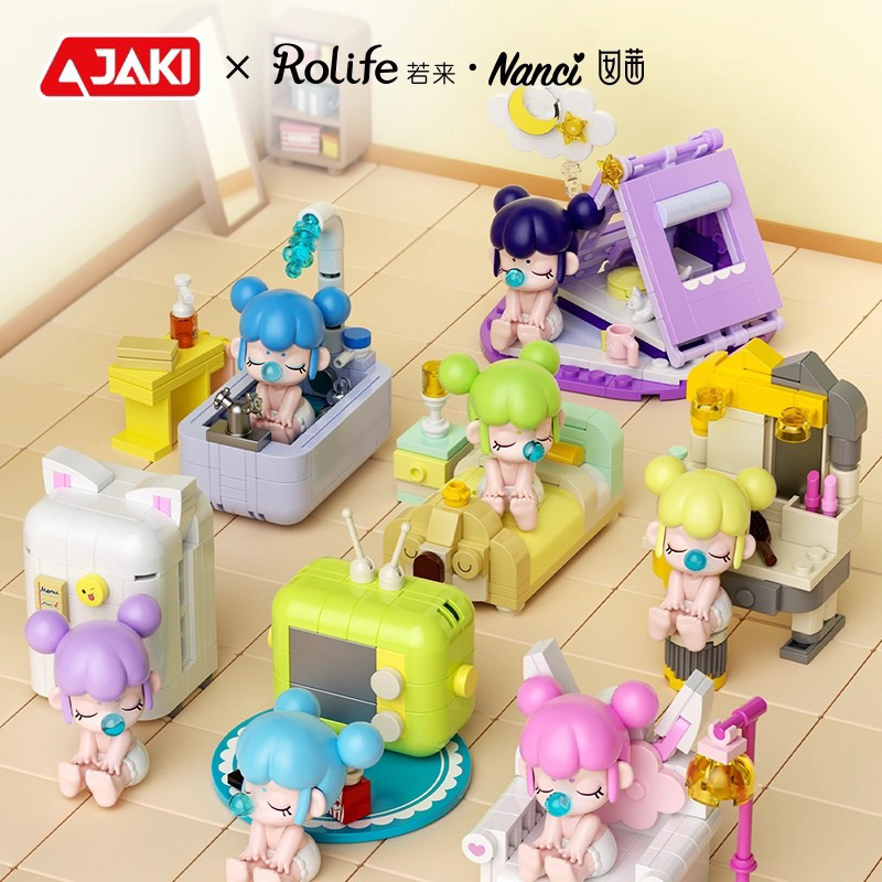 สินค้าพร้อมส่ง กล่องสุ่ม Rolife Baby Nanci Building (Micro Brick)