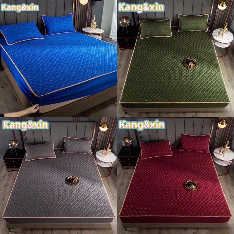 ผ้าปูที่นอน(เนื้อผ้า3ชั้น)รับมุก360องศา ใช้งานดีมาก