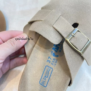 (พร้อมส่งจากไทย) รองเท้าเปิดส้น หนังนิ่ม รุ่น MIKI