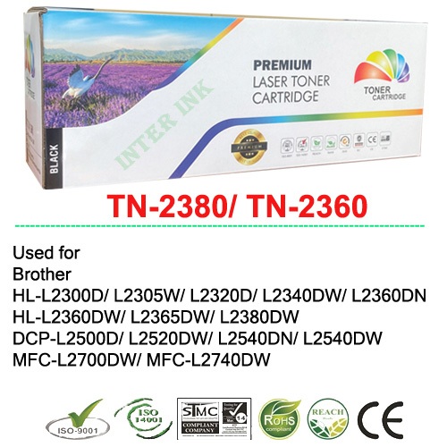 หมึกเลเซอร์ Brother HL-L2300D / HL-L2320D / HL-L2340DW (TN-2380) สีดำ Full Color