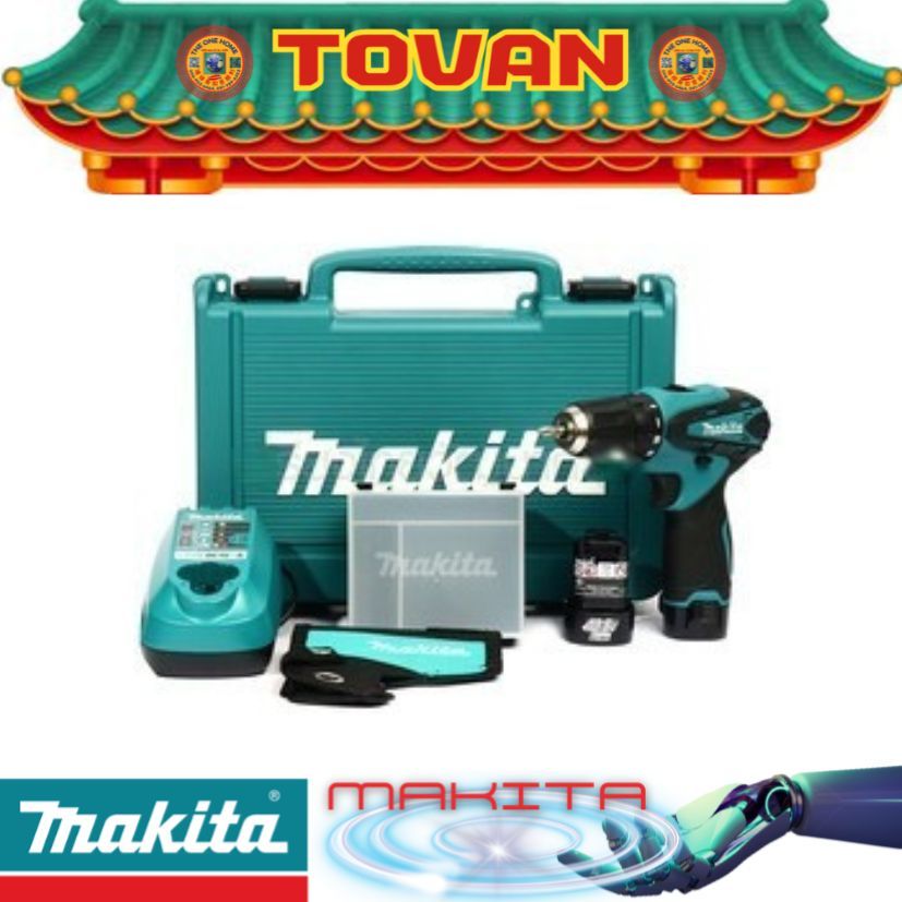 MAKITA รุ่น DF330DWE สว่านไขควงไร้สาย 10.8 (สินค้ามีคุณภาพ..พร้อมจัดส่ง..) # ออก..ใบเสร็จ-ใบกำกับภาษ