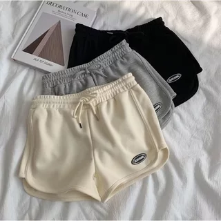 CC-30603 กางเกงขาสั้นสไตล์สปอร์ตหญิง ขาเว้า ผ้าไม่หนาไม่บาง ผ่อนคลาย ใส่อยู่บ้าน