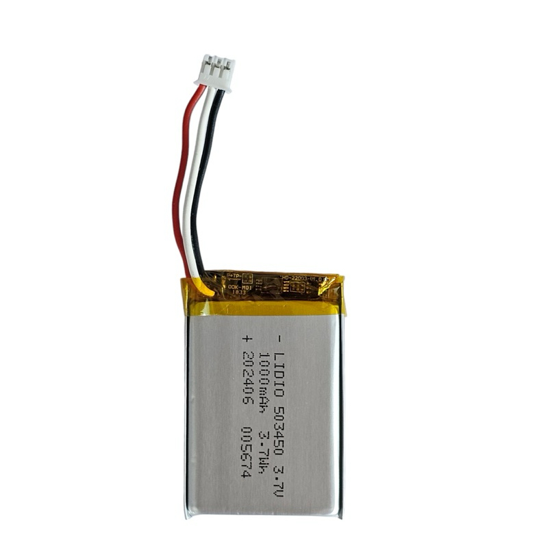 แบตเตอรี่ 503450 1000mAh 3.7v แบตเตอรี่กล้อง แบตกล้อง MP3 MP4 GPS แบตลำโพง Steer 3pin สามสาย