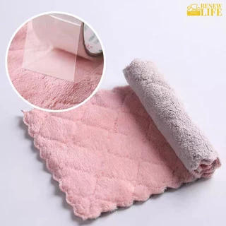 ผ้าทำความสะอาดอเนกประสงค์ เศษผ้าสองสี นุ่ม ซึมซับได้สูง ผ้าเช็ดโต๊ะ(พร้อมส่งจากไทย)