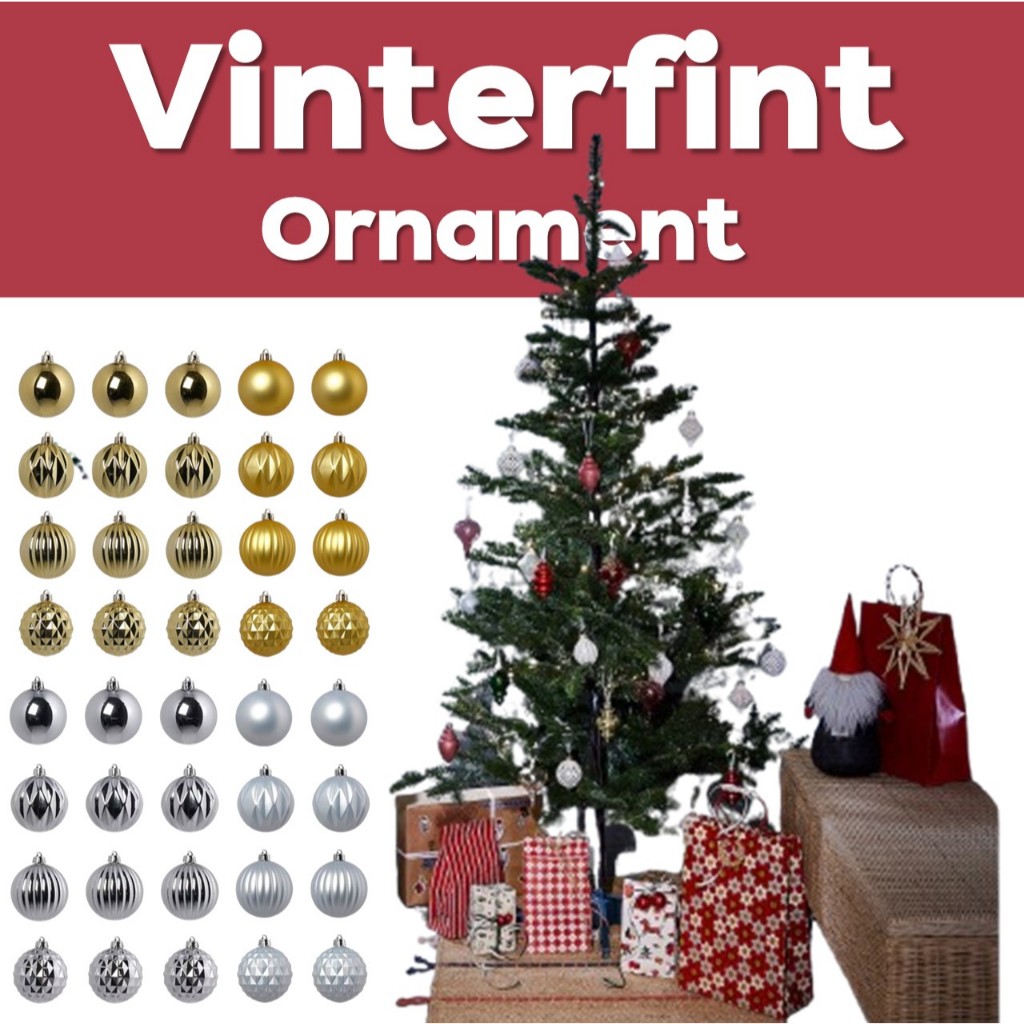 Vinterfint Ornament ชุดตกแต่งต้นคริสต์มาสจากIkeaมีให้เลือกหลายแบบ