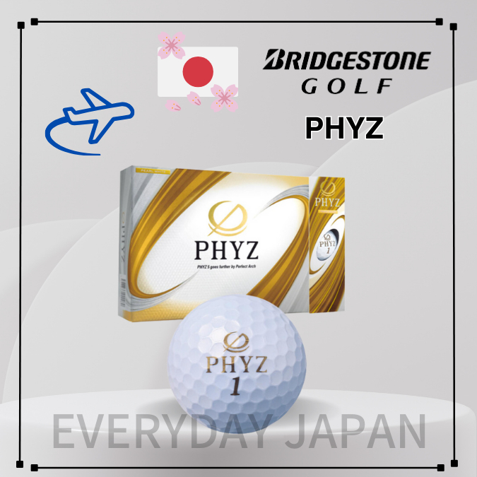 [ผลิตในญี่ปุ่น]BRIDGESTONE Golf PHYZ Pearl White ลูกกอล์ฟระยะทาง 1 โหล(12ลูกกอล์ฟ)