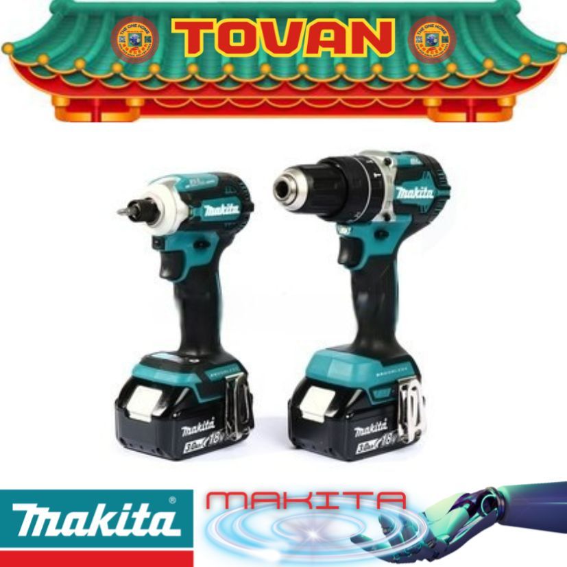 MAKITA COMBO รุ่น DHP484Z+DTD171Z+แบตX2+แท่น+MAKPAK  # ออก..ใบเสร็จ-ใบกำกับภาษี..ได้ครับ.