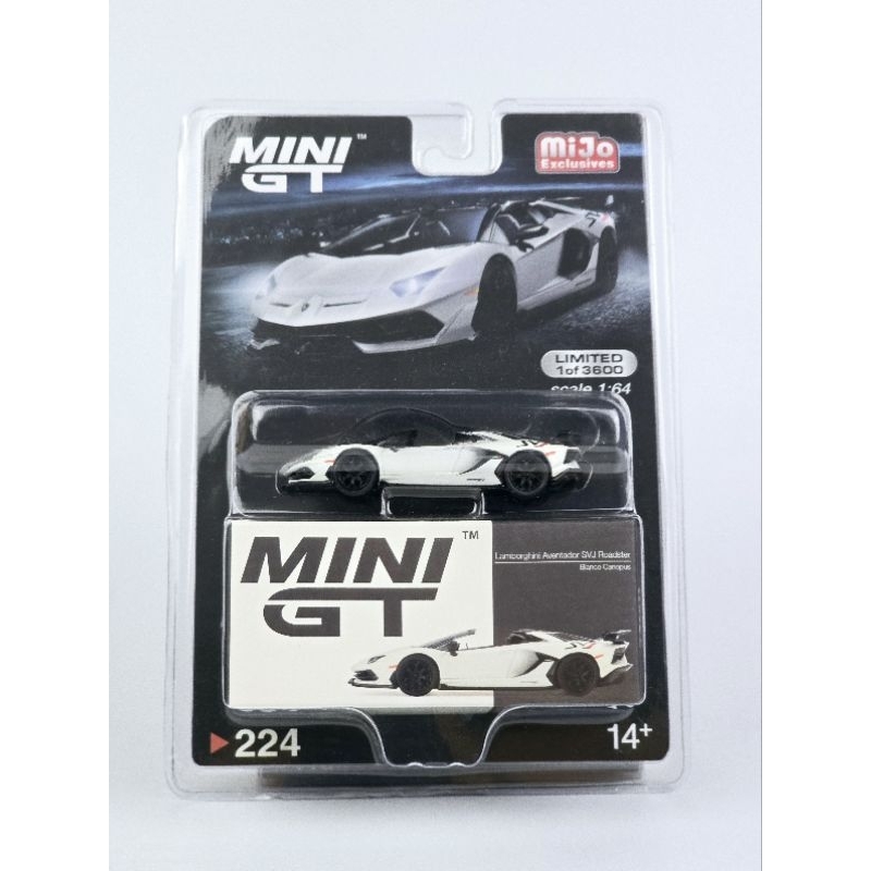 1/64 MINI GT LB★WORKS Lamborghini Aventador SVJ Roadster No.224  แพ๊ค US