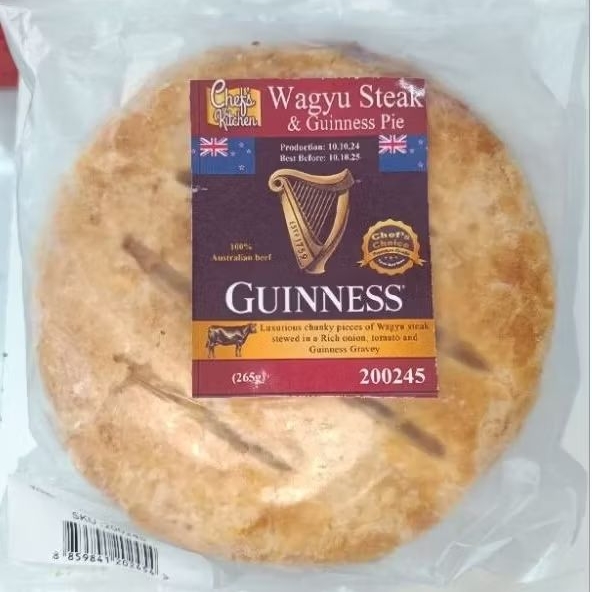Wagyu Steak And Guinness Pie 265g  ( Aus Beef ) - พายเนื้อวากิวโฮมเมดขนาด 265กรัม.
