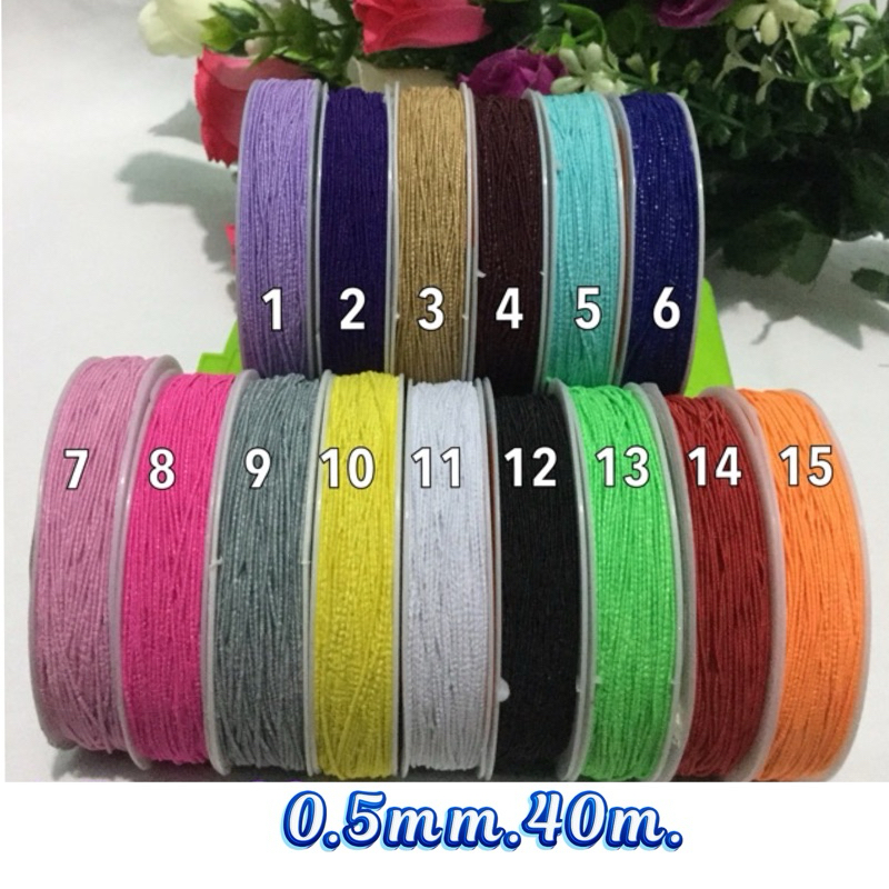 ยางยืดกลม 0.5 มิลลิเมตร 350 เมตร/ม้วน