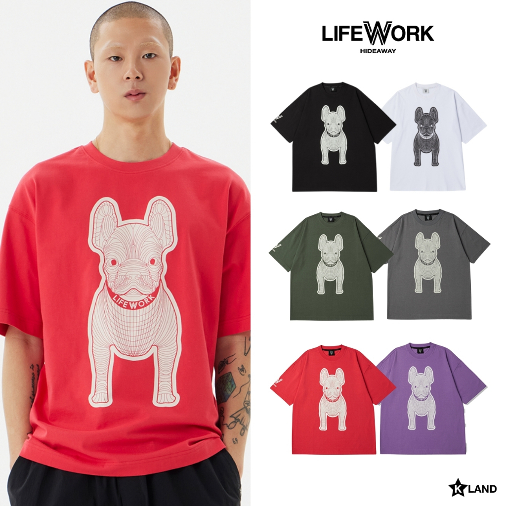 LIFEWORK SILKET LADOK SHORT SLEEVED T-SHIRT เสื้อยืด แขนสั้น คอกลม (LWK24TS0001U)