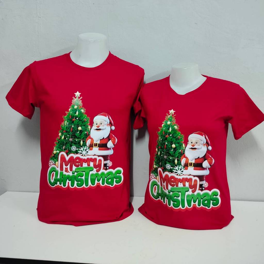 เสื้อยืดคริสต์มาส เสื้้อซานต้า เสื้อปีใหม่ เสื้อครอบครัว ผู้ใหญ่เด็ก